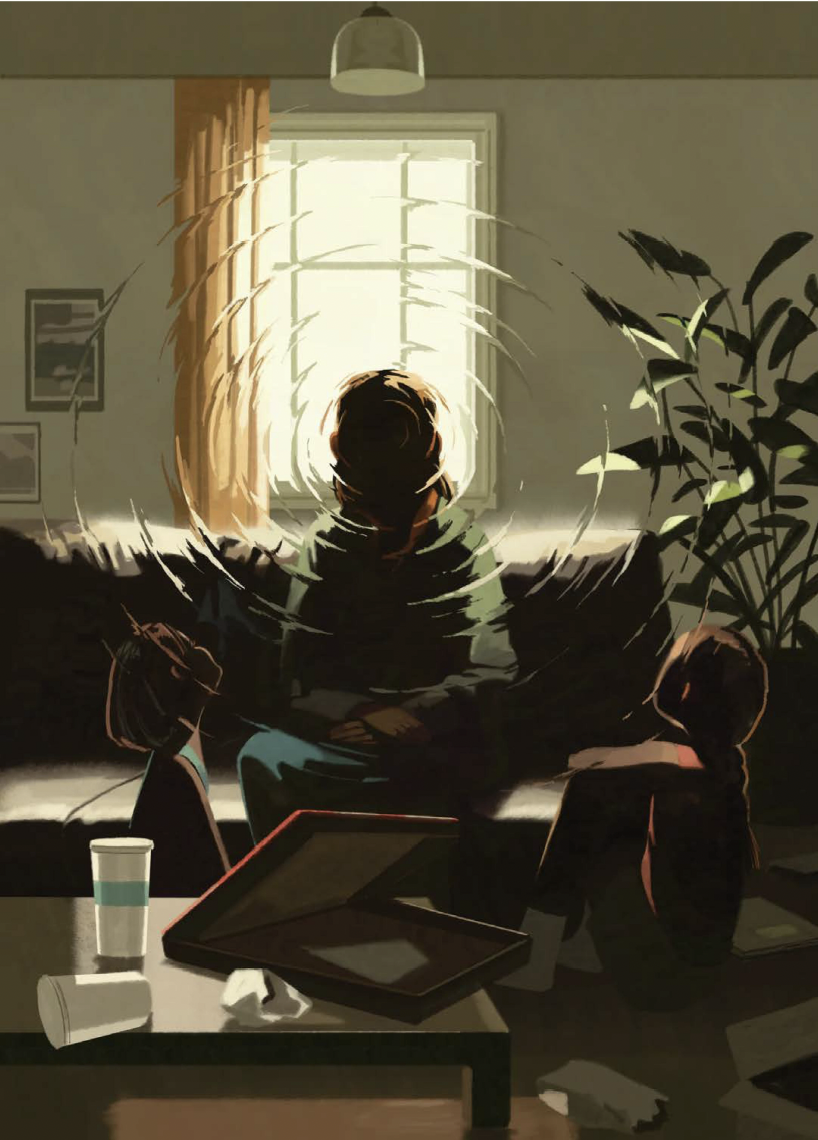 Image from New Yorker magazine article entitled "Mary had Schizophrephia and then didn't"